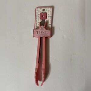 New! Gourmet Kitchen Pink Stainless Steel Kitchen Tongs